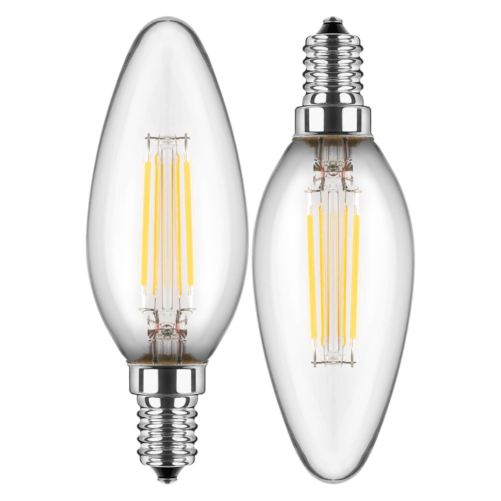 Blulaxa LED-Leuchtmittel Kerzenlampe Filamentlampe 49801 2er Pack E14