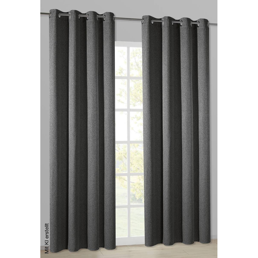 Happy Home Thermovorhang Berlin anthrazit B/L: ca. 140x245 cm