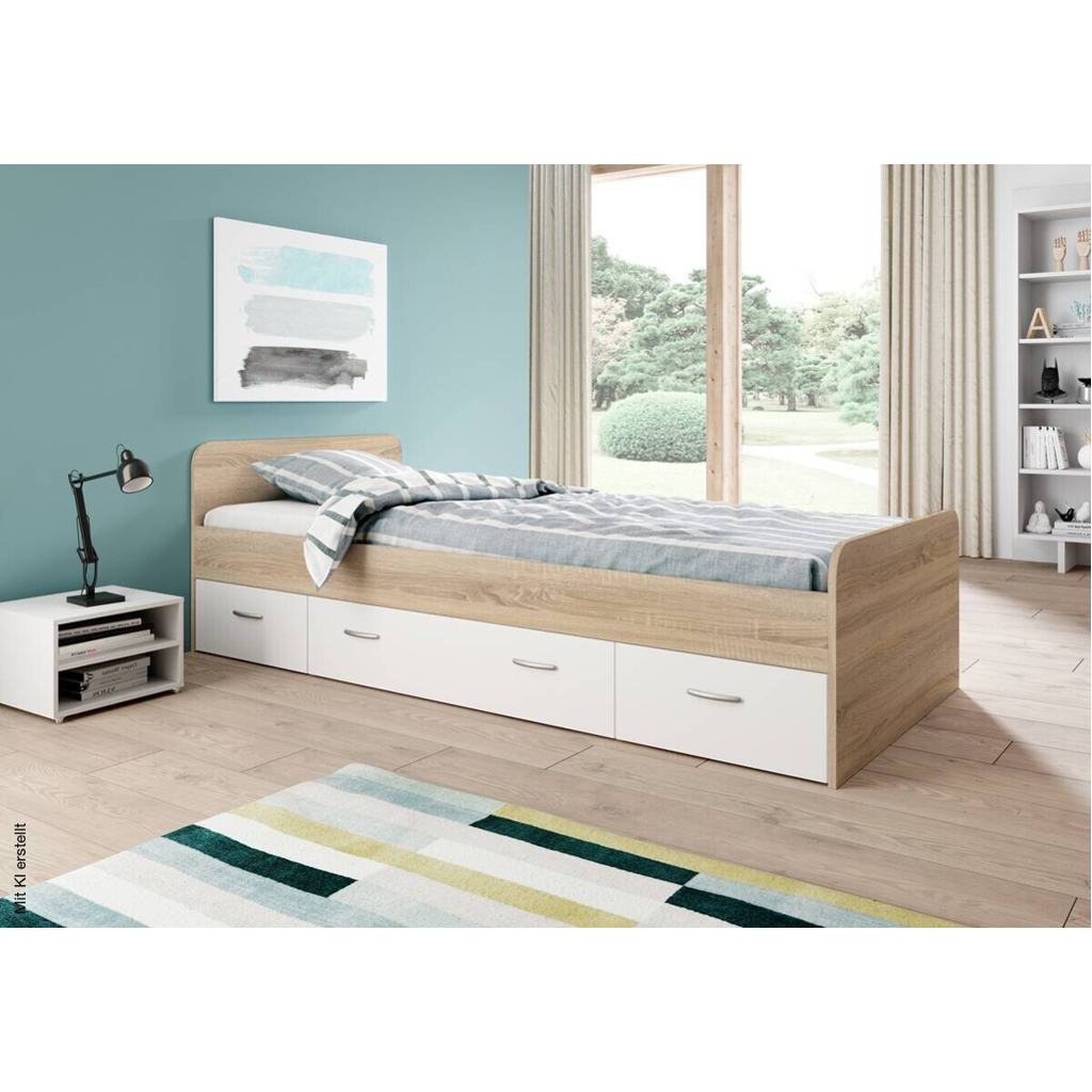 Jugendbett Eiche Sonoma Nachbildung