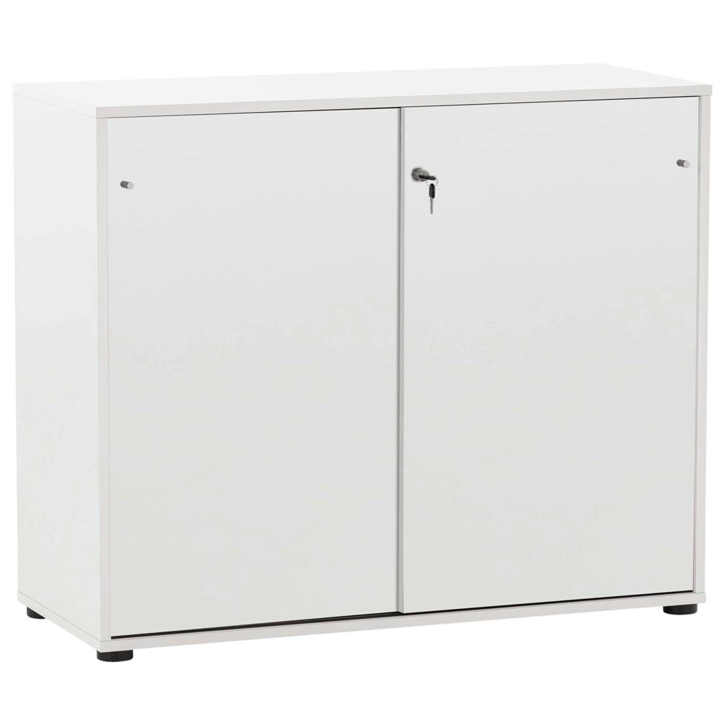 Schiebetürenschrank Serie 400 perlweiß B/H/T: ca. 100,1x83,6x41 cm