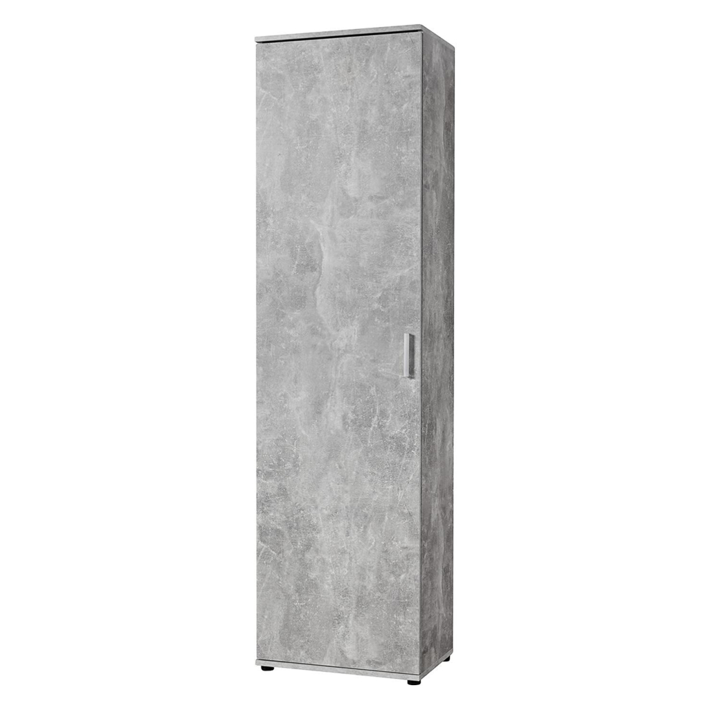 Mehrzweckschrank Kreta Beton Optik B/H/T: ca. 50x184x34,5 cm