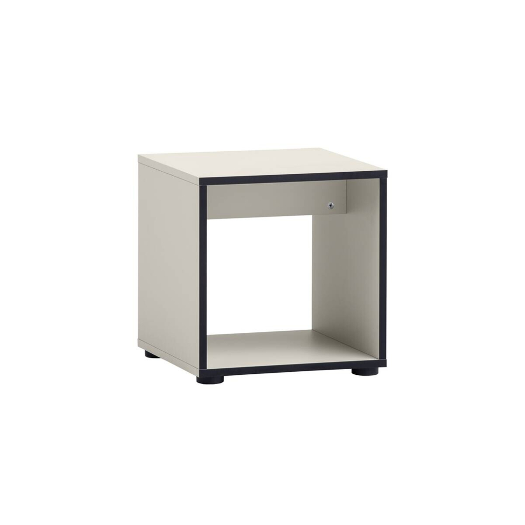 Hocker Edda beige hell B/H/T: ca. 40x42x40 cm