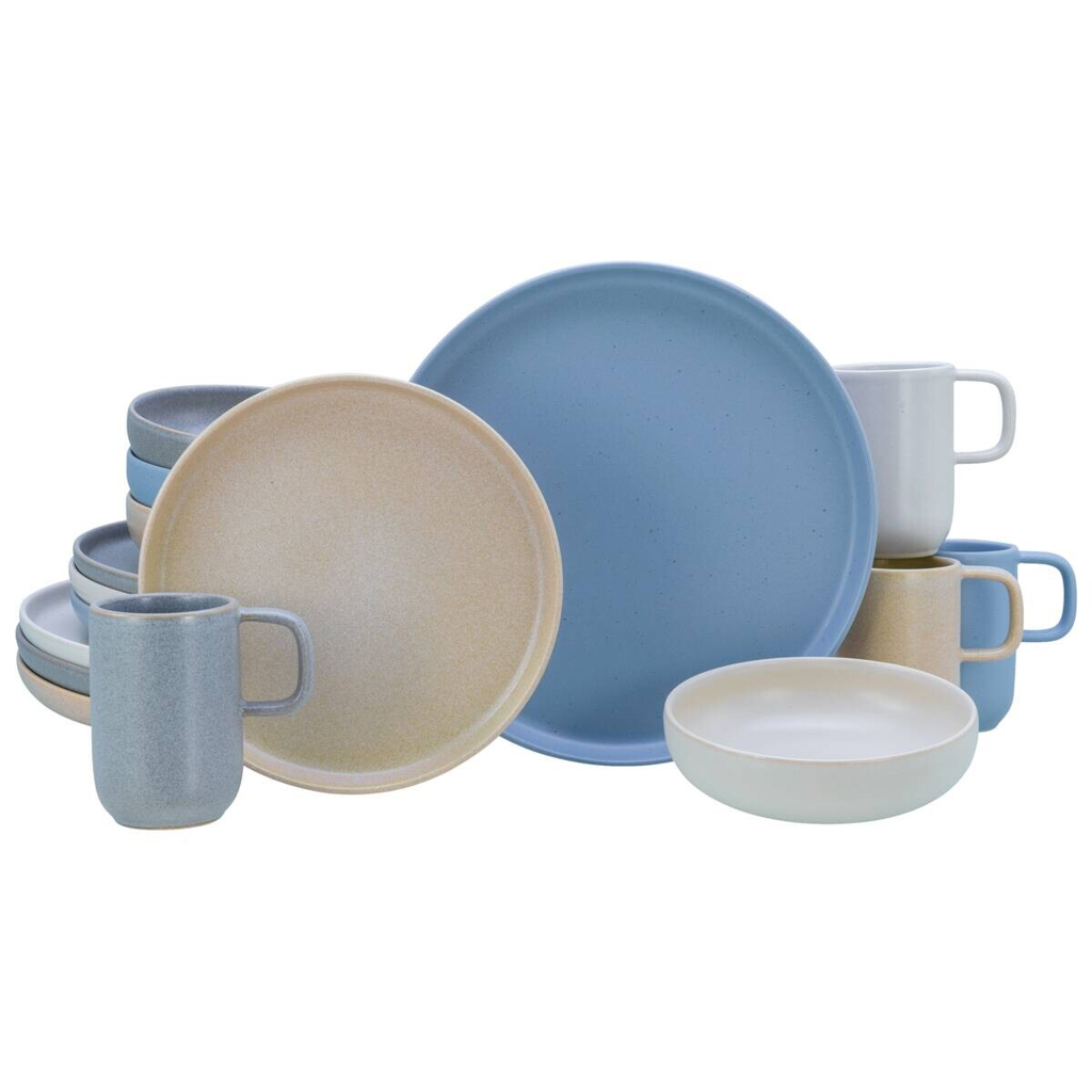 CreaTable Kombiservice Uno Nordic bunt Steinzeug 16 tlg.