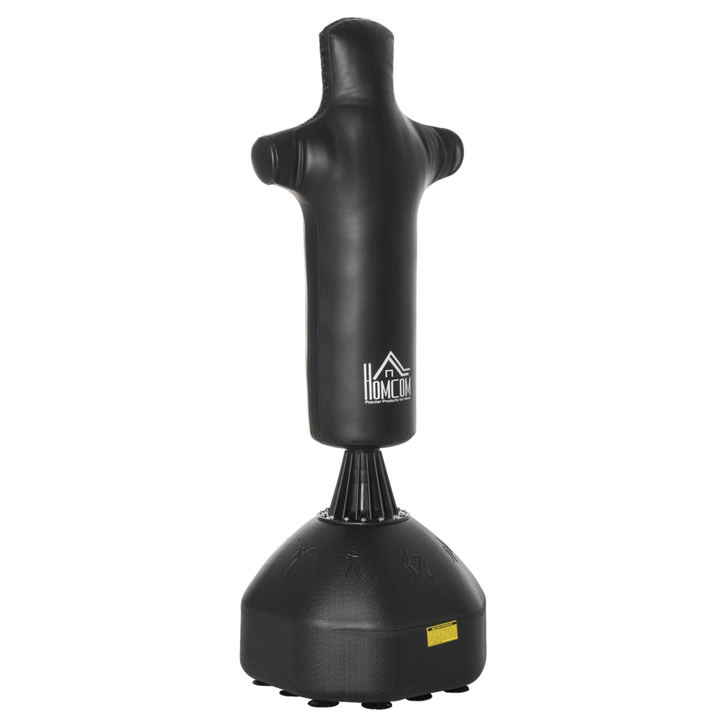HOMCOM Standboxsack schwarz Kunststoff B/H/L: ca. 63x180x63 cm