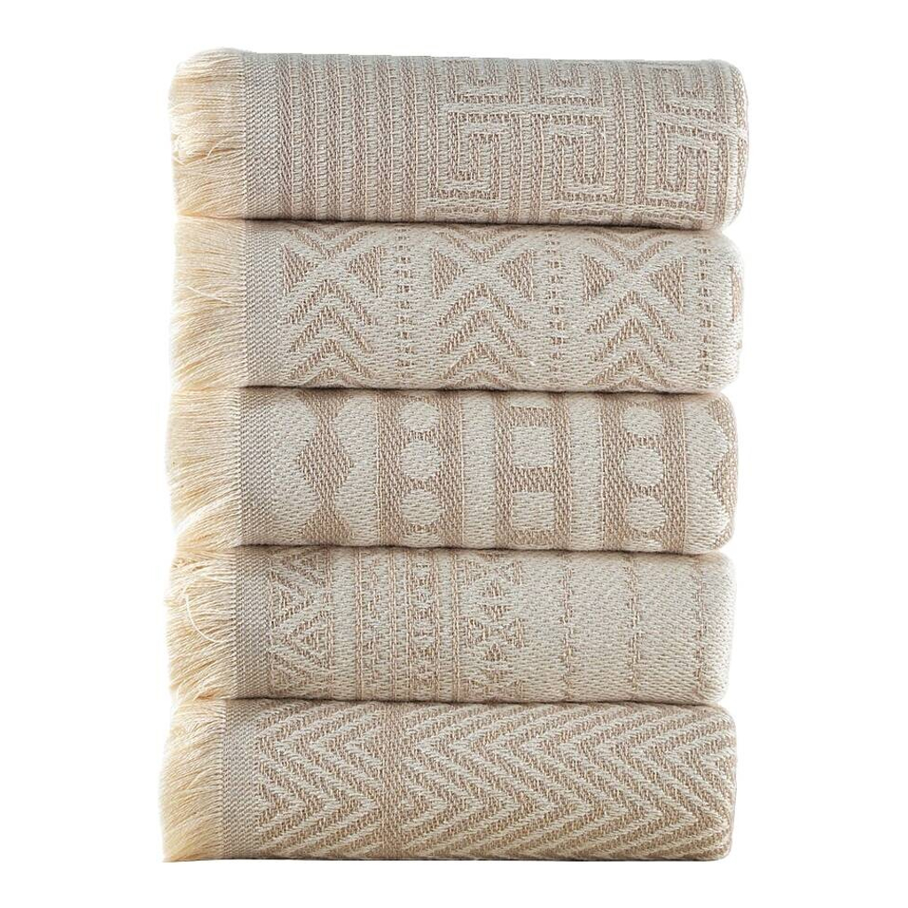 Mijolnir Frottier-Set beige Baumwolle (recycelt) B/L: ca. 38x68 cm