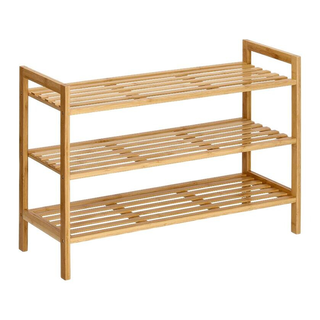 Zeller Schuhregal natur Bambus B/H/L: ca. 26x50x70 cm