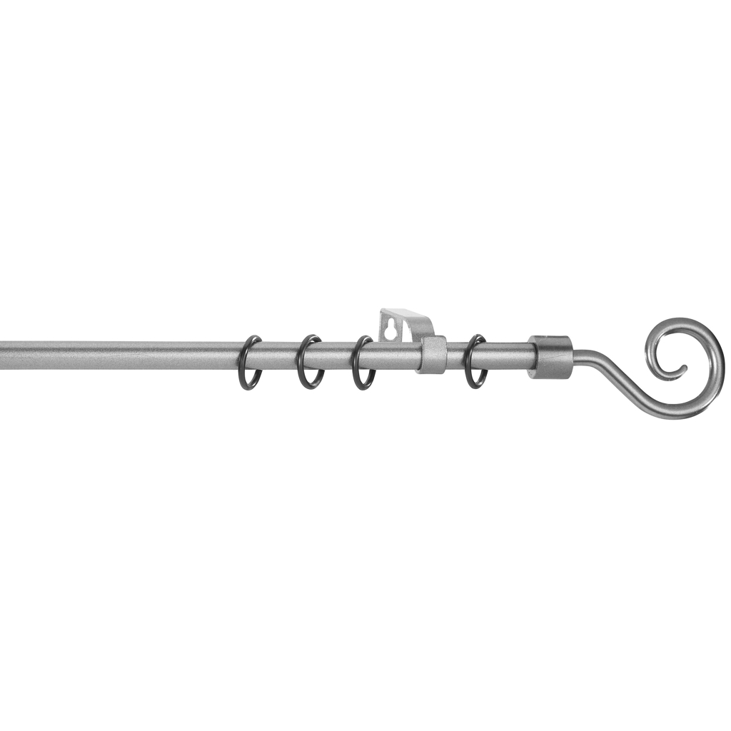 POCOline Stilgarnituren Kringel anthrazit Metall D: ca. 1,6 cm ausziehbar von ca. 130 bis 240 cm 1.0 Läufe