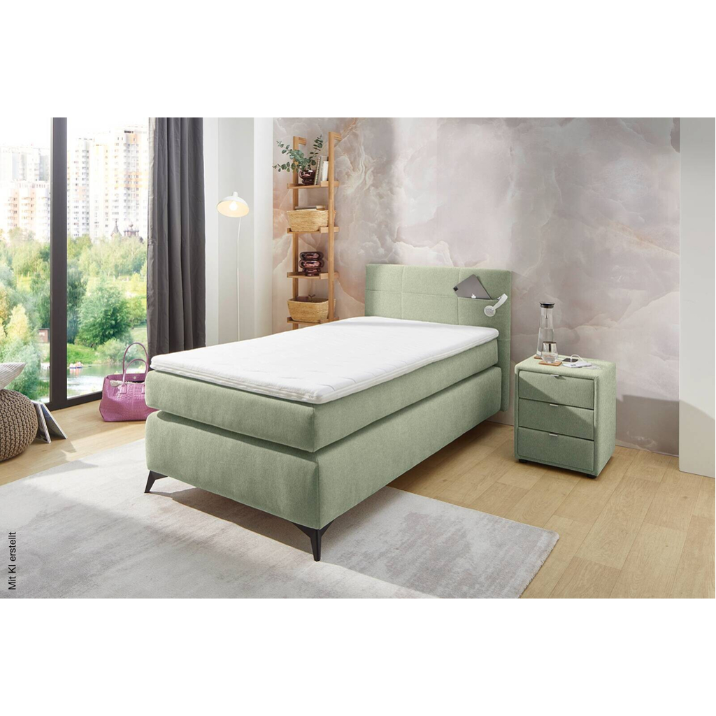 Boxspringbett Pistazie Liegefläche B/L: ca. 100x200 cm