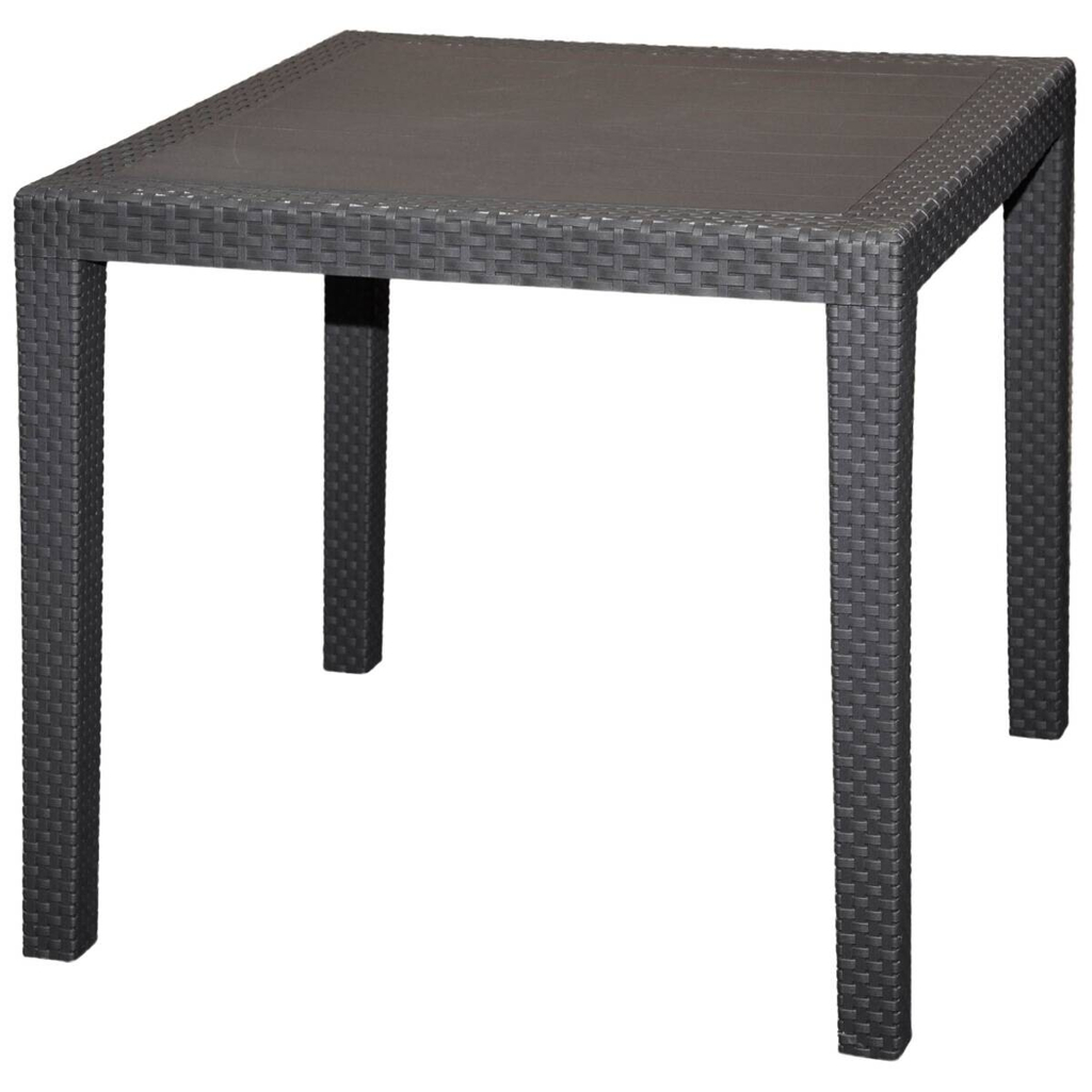 ProGarden Tisch King anthrazit Kunststoff B/H/L: ca. 79x72x79 cm