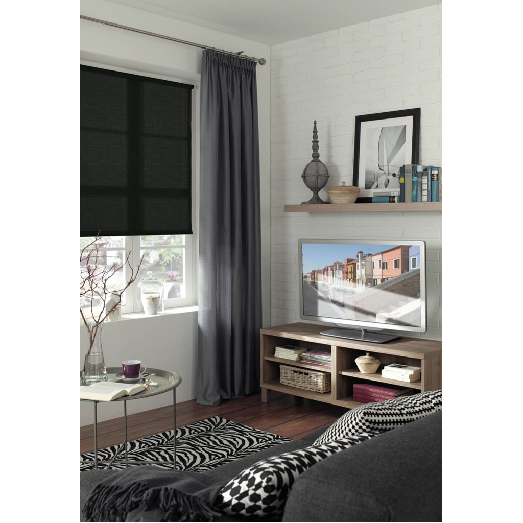 Boviva Rollo Struktur schwarz B/L: ca. 75x150 cm