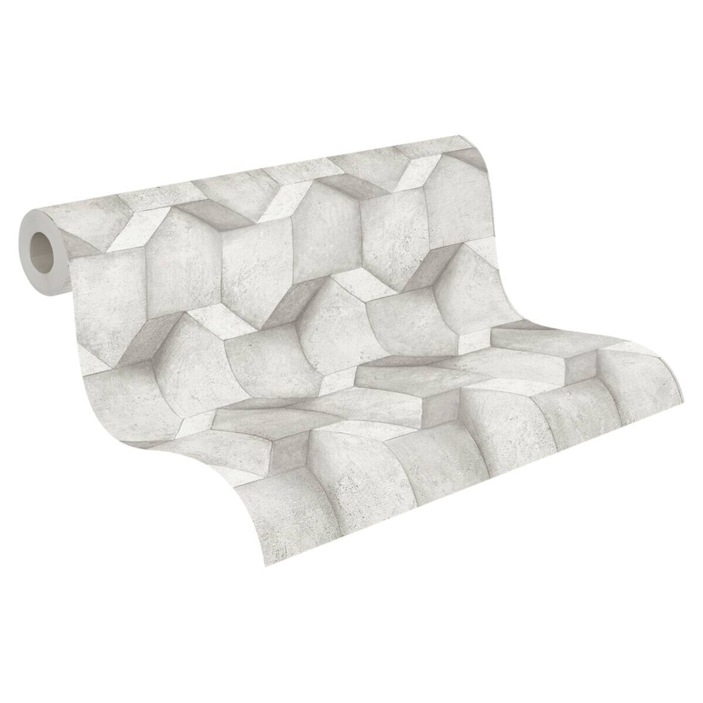 A.S.Creation Vliestapete grau B/H/D: ca. 53x1005x8,3 cm