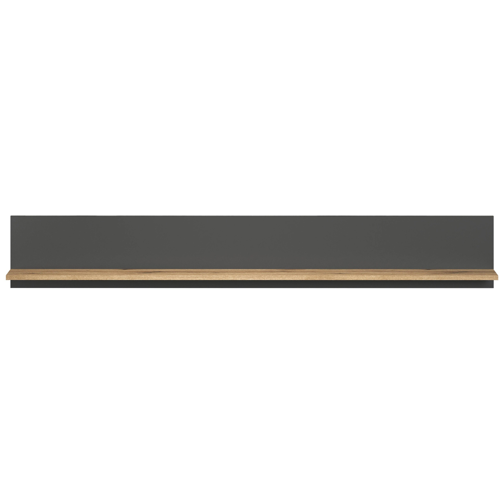Wandboard Esteban anthrazit Eiche Evoke Coast Nachbildung B/H/T: ca. 167x25x17 cm