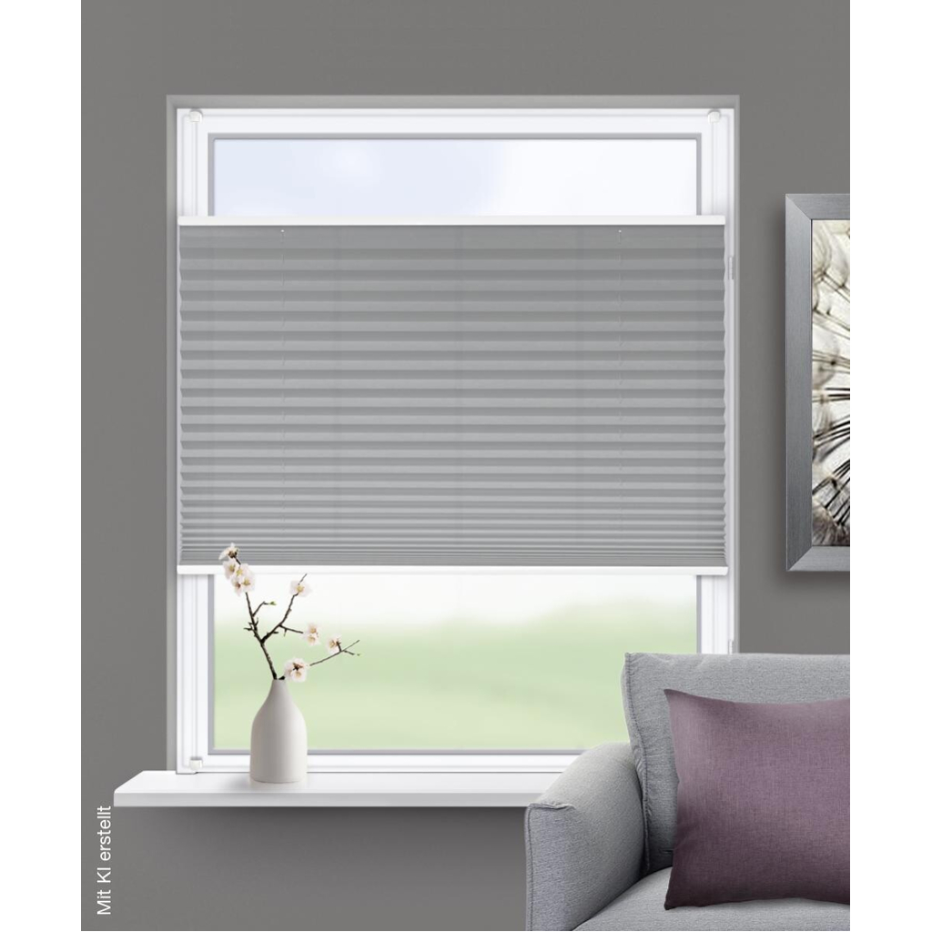 ACUS design collection Thermo Spann-Plissee Verdunklungsqualität anthrazit B/L: ca. 50x130 cm