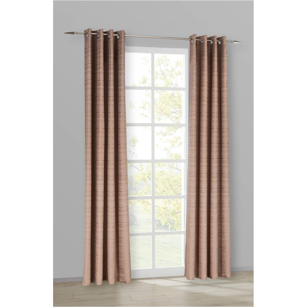 ACUS design collection Ösenvorhang Turin taupe B/L: ca. 140x245 cm