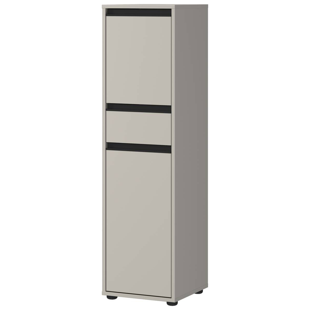 Schrank 2201-186 steingrau B/H/T: ca. 33x121x34 cm