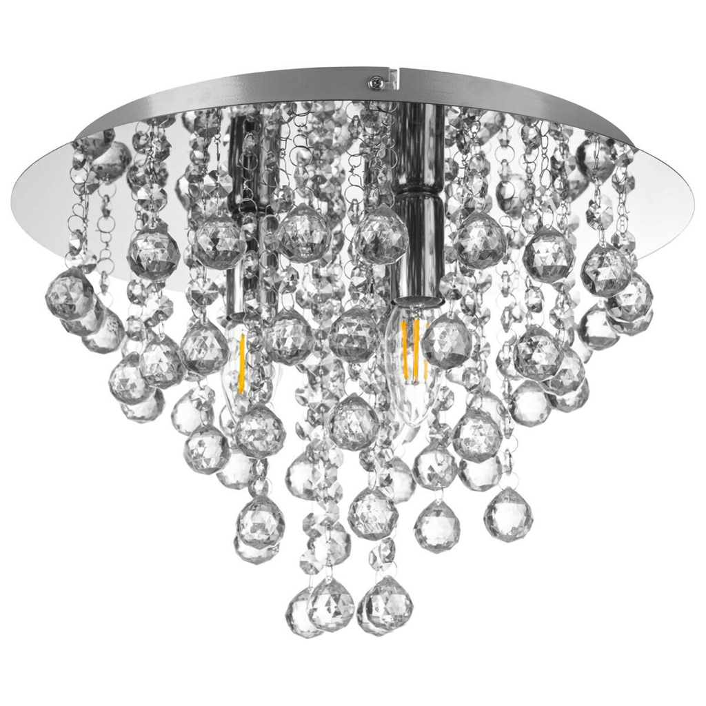 GLOBO Deckenleuchte LONDON 63040306X Chrom Metall H/D: ca. 26x38 cm E14 3 Brennstellen