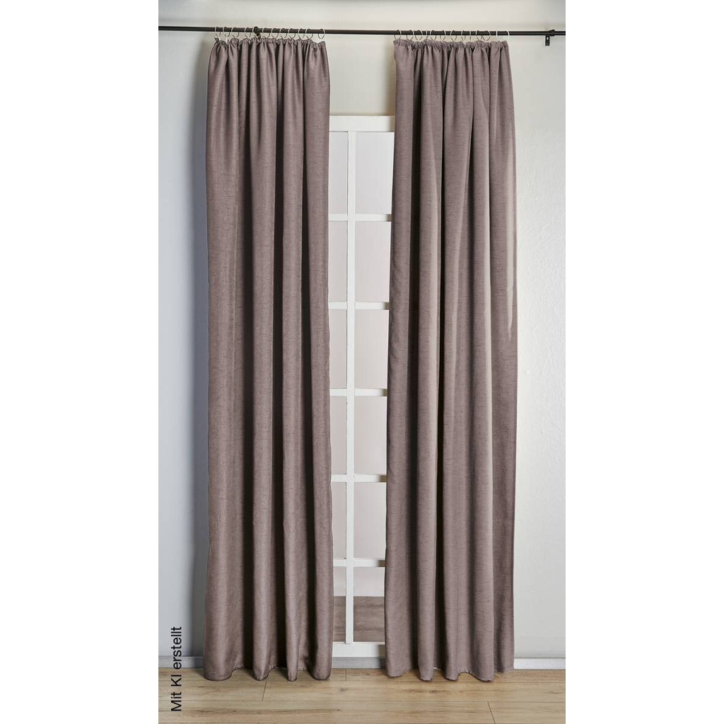 silver edition Verdunklungsvorhang Henry taupe B/L: ca. 135x245 cm