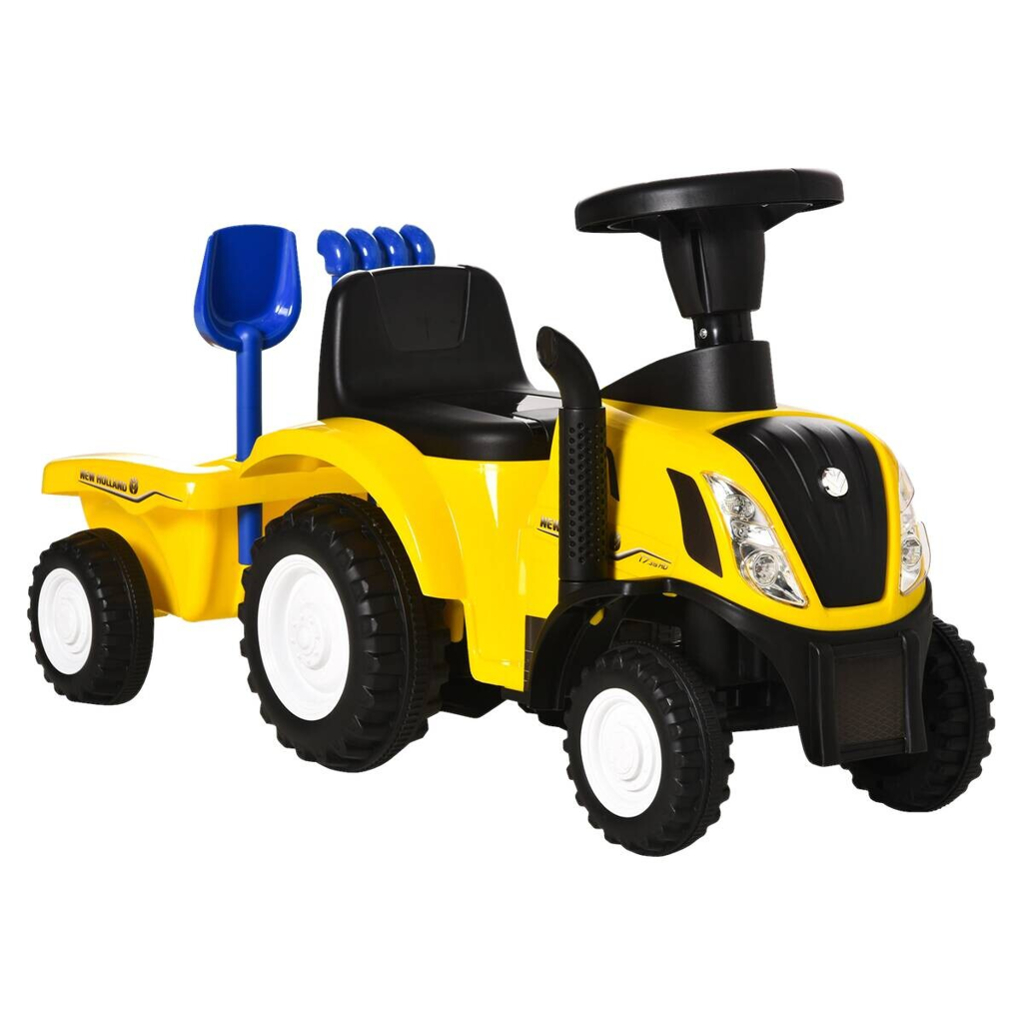 HOMCOM Rutschauto Tettraktor gelb B/H/L: ca. 29x91x44 cm