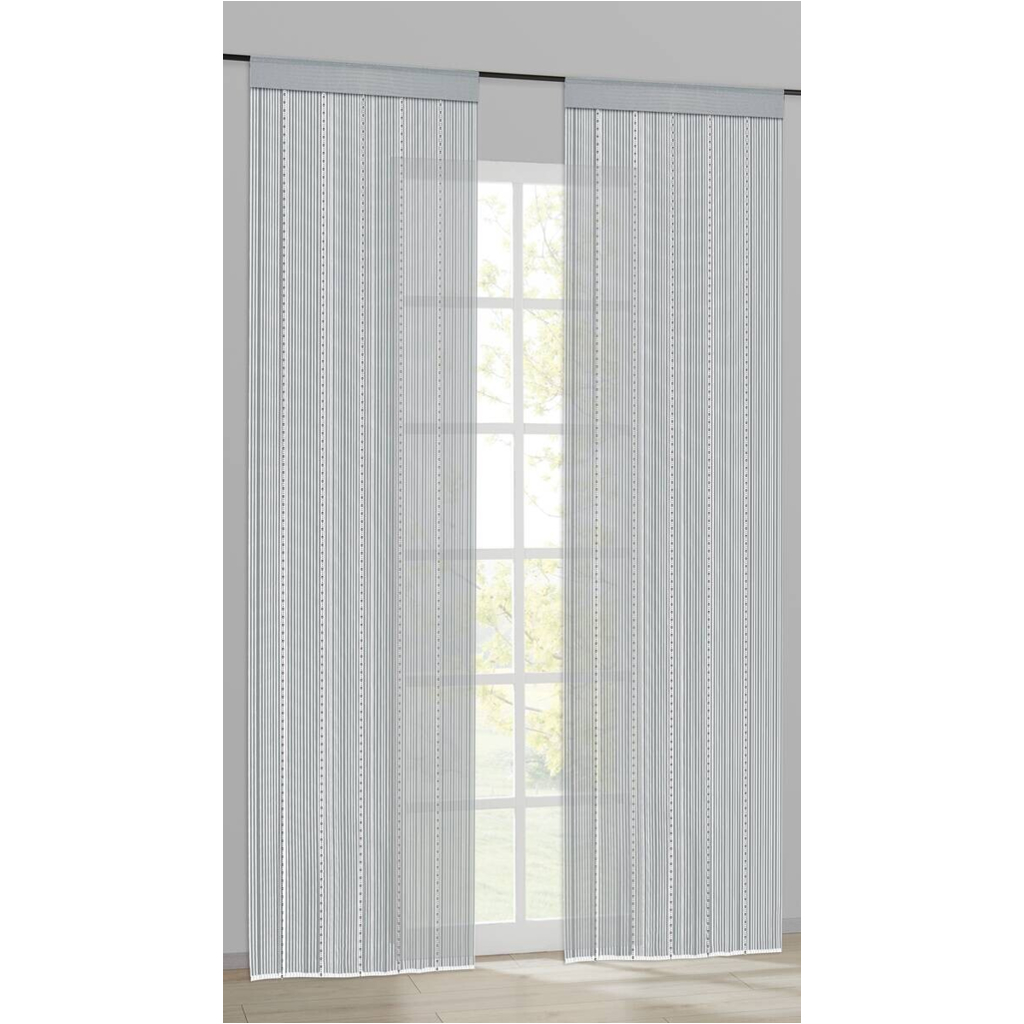 Fadenvorhang Perle silber B/L: ca. 90x245 cm