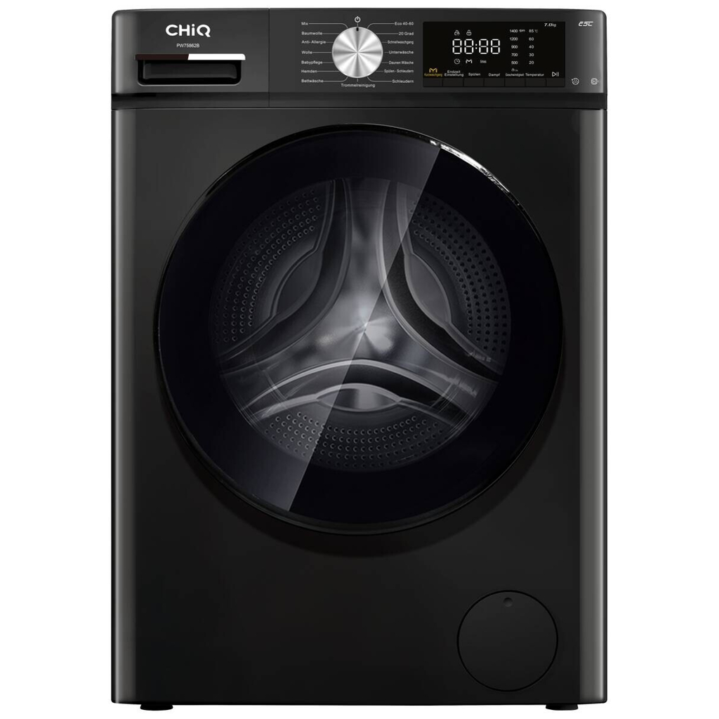 CHiQ Waschmaschine PW75862B schwarz B/H/T: ca. 60x85x52 cm ca. 7 kg