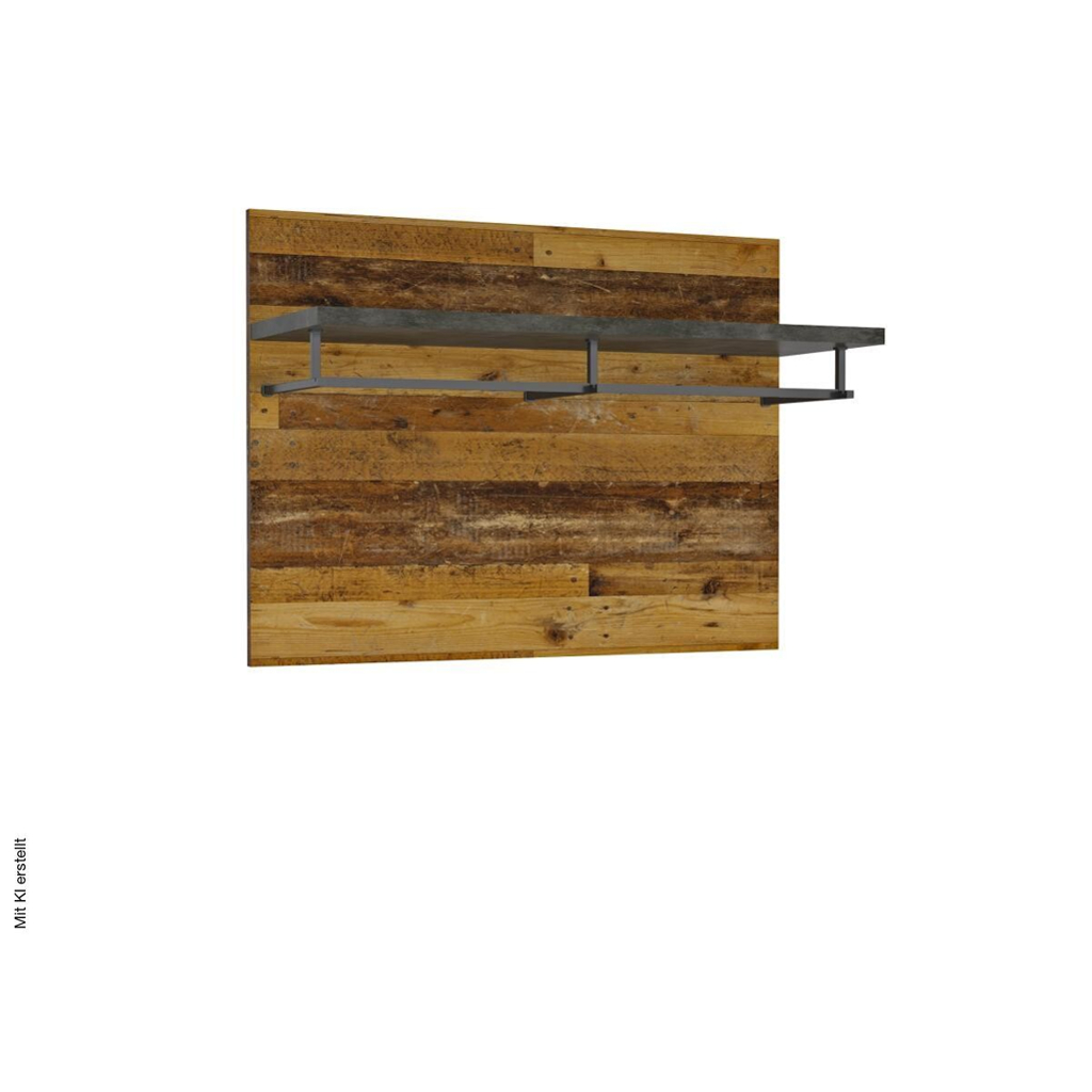 Garderobenpaneel Perugia Old Wood Nachbildung Fresko Nachbildung B/H/T: ca. 80x60x30 cm