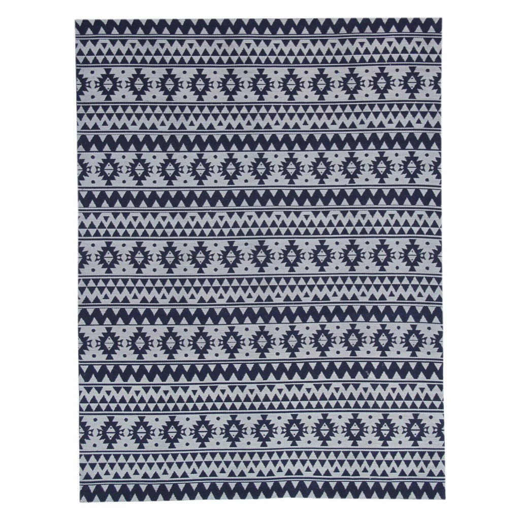 Kayoom Flachgewebeteppich Sunny 210 blau B/L: ca. 120x170 cm
