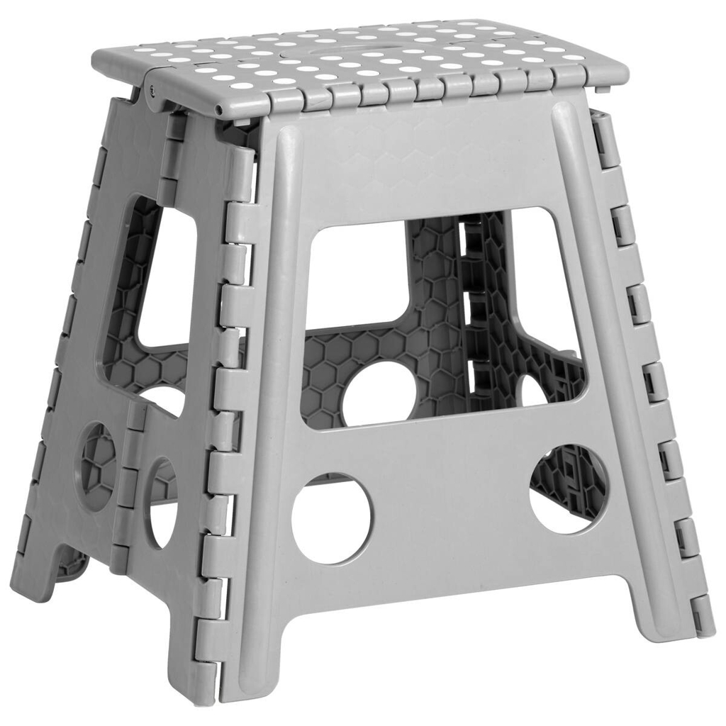 Zeller Klapphocker grau B/H/L: ca. 31x39x38,5 cm