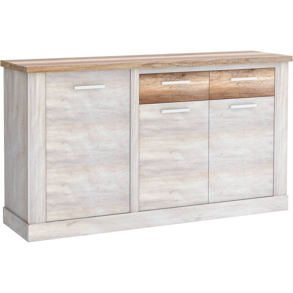 Sideboard  weiß Pinie Nachbildung Eiche Antik Nachbildung B/H/T: ca. 172x90x41 cm