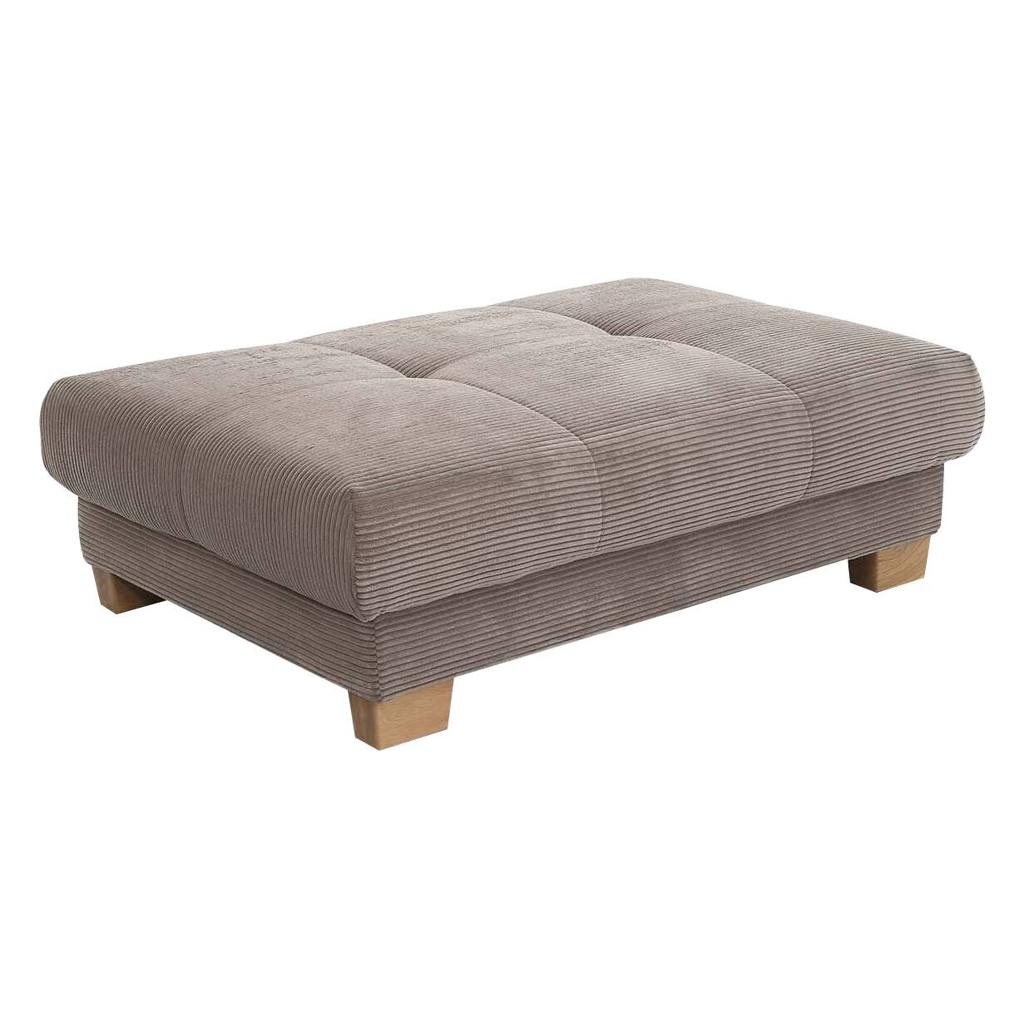 Hocker beige Microfaser B/H/T: ca. 144x46x99 cm