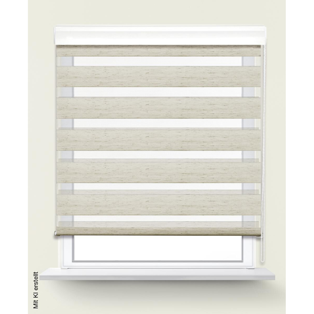 POCOline Doppelrollo Easy-Fix natur B/L: ca. 130x160 cm