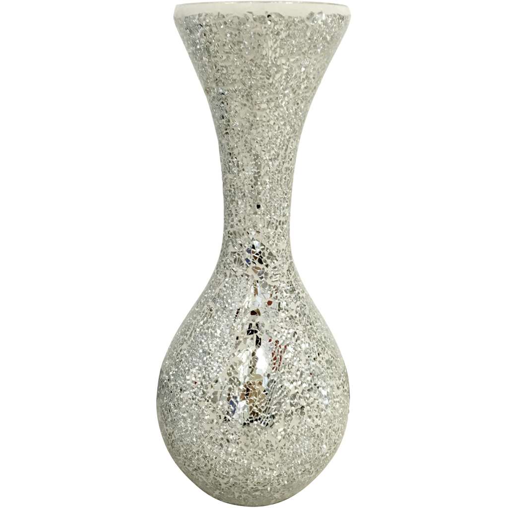 POCOline Vase silber Glas