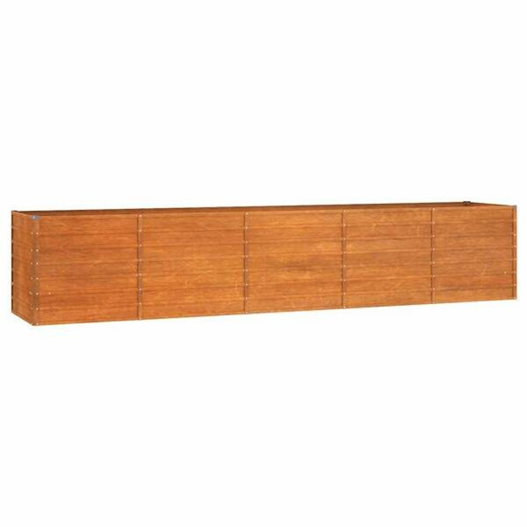 Hochbeet braun Stahl B/H/L: ca. 80x77x400 cm