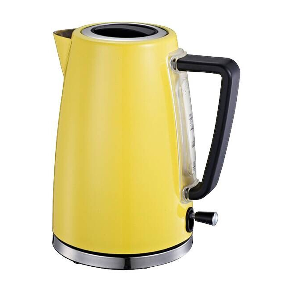 MICHELINO Wasserkocher 74081 gelb Edelstahl Glas ca. 1,7 l