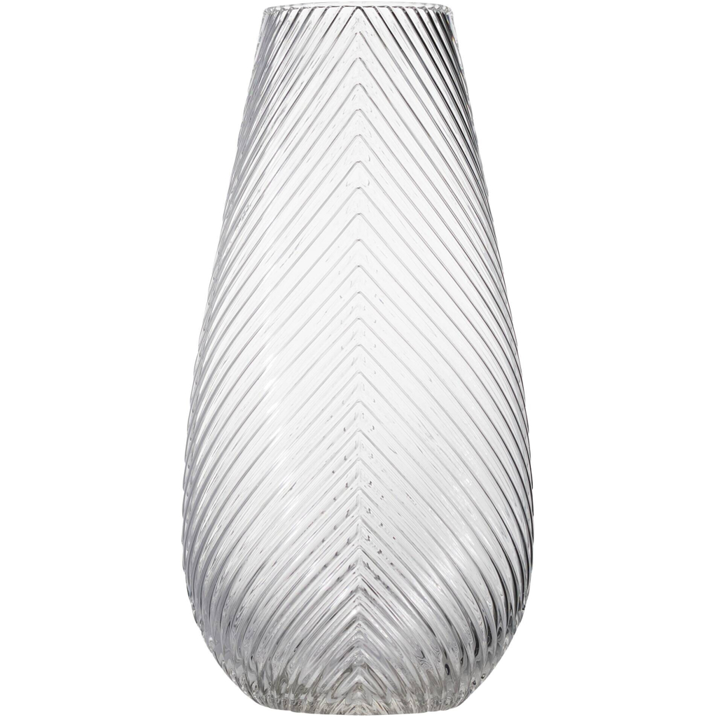 Vase klar Glas B/H/L: ca. 17x40x17 cm