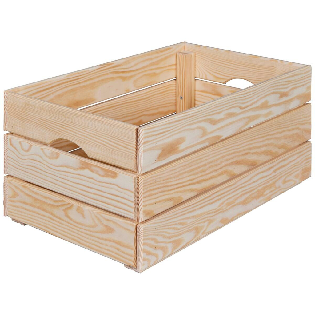 Holzkiste Valloni M natur natur Holz B/H/L: ca. 31,5x23x51 cm