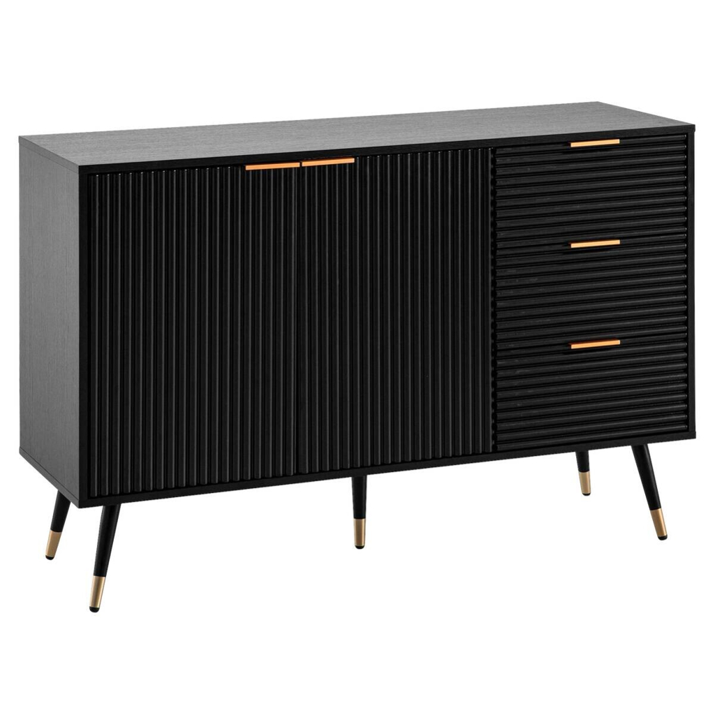 Sideboard schwarz B/H/T: ca. 120x80x40 cm