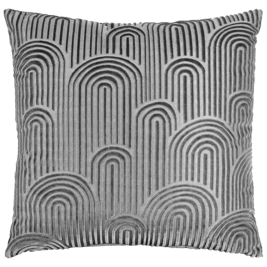 Dekokissen Bogen anthrazit Polyester B/L: ca. 45x45 cm