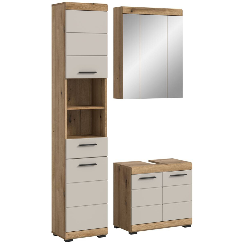 Badezimmer-Set Scout Evoke Oak Nachbildung Kaschmirgrau Nachbildung B/H/T: ca. 112x191x34 cm