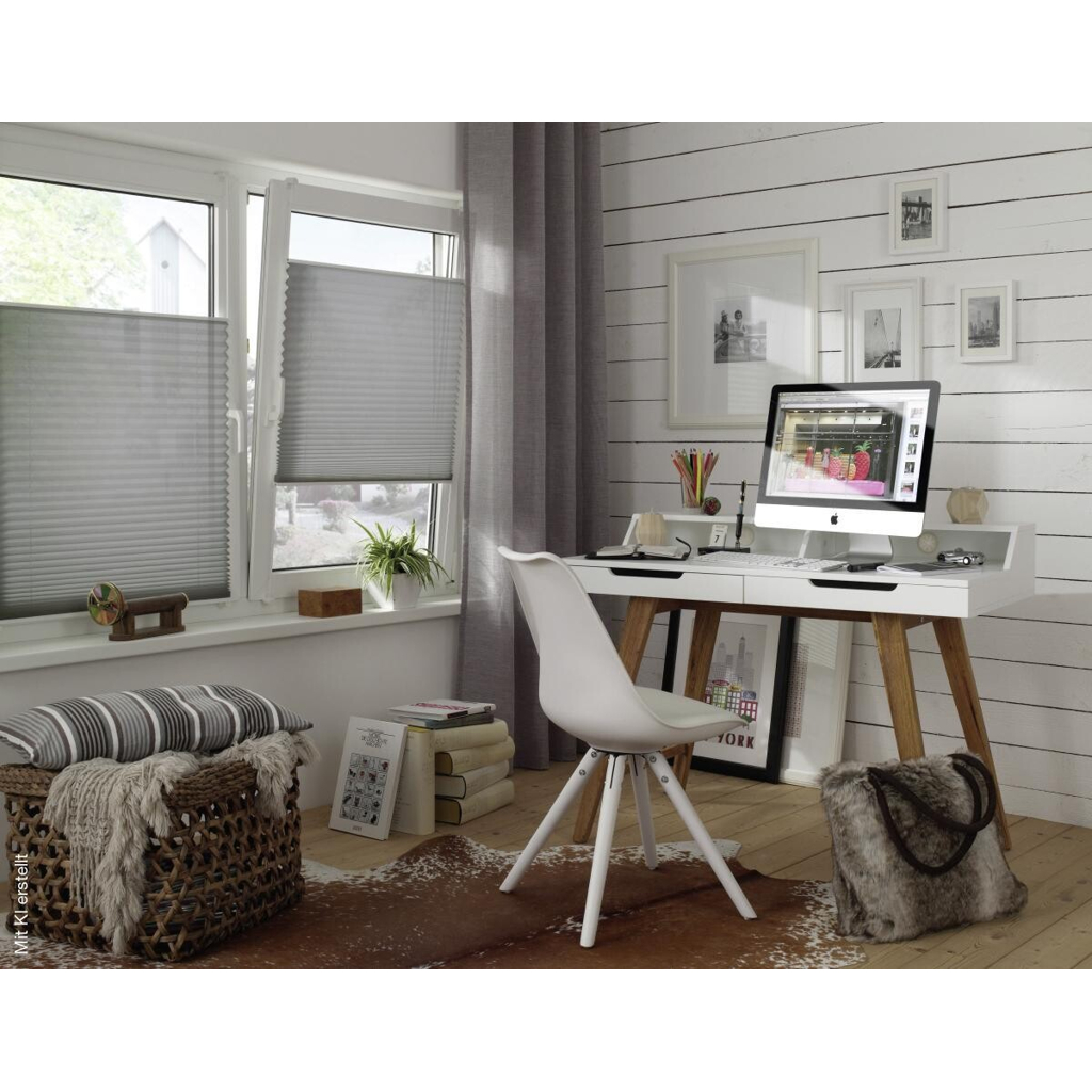 Boviva Spannplissee silber B/L: ca. 75x130 cm 507274401