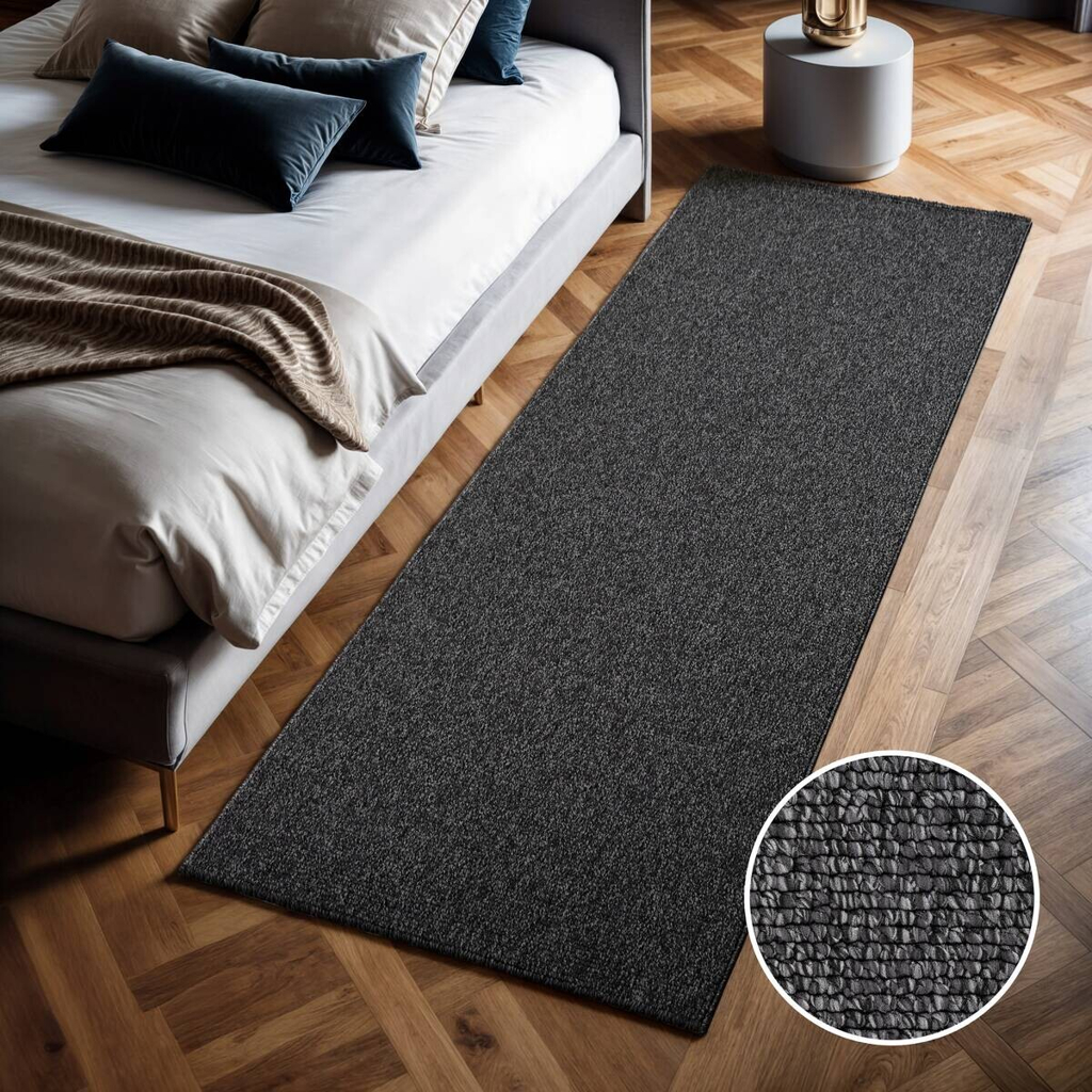 Sanat Teppich LORA PLUS anthrazit B/L: ca. 80x300 cm
