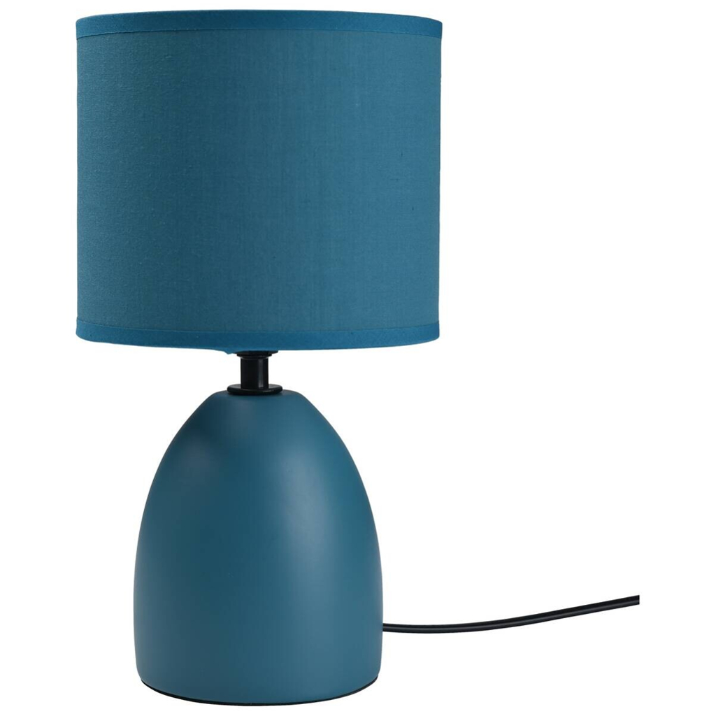 POCOline Tischleuchte Kushi blau Keramik B/H/L: ca. 15x27x15 cm E14 1 Brennstellen