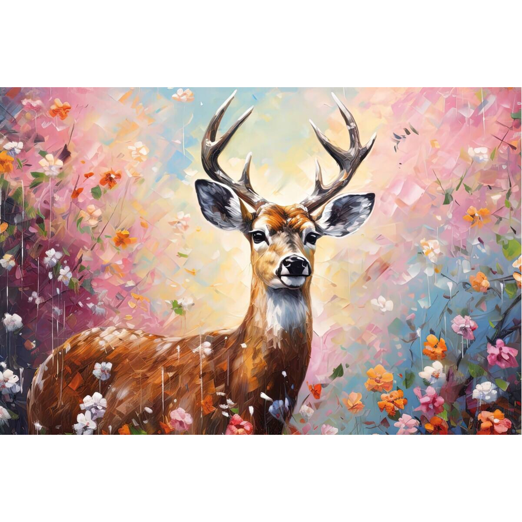 Keilrahmenbild Tiere B/H: ca. 90x60 cm