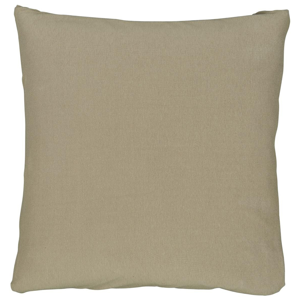 Kissenbezug Jersey taupe Baumwolle B/L: ca. 80x80 cm