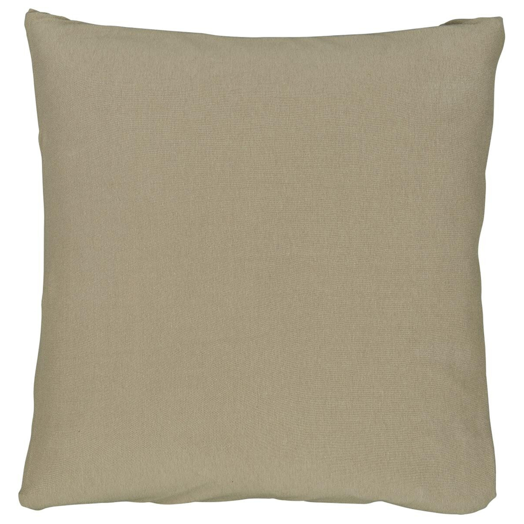 Kissenbezug Jersey taupe Baumwolle B/L: ca. 40x40 cm