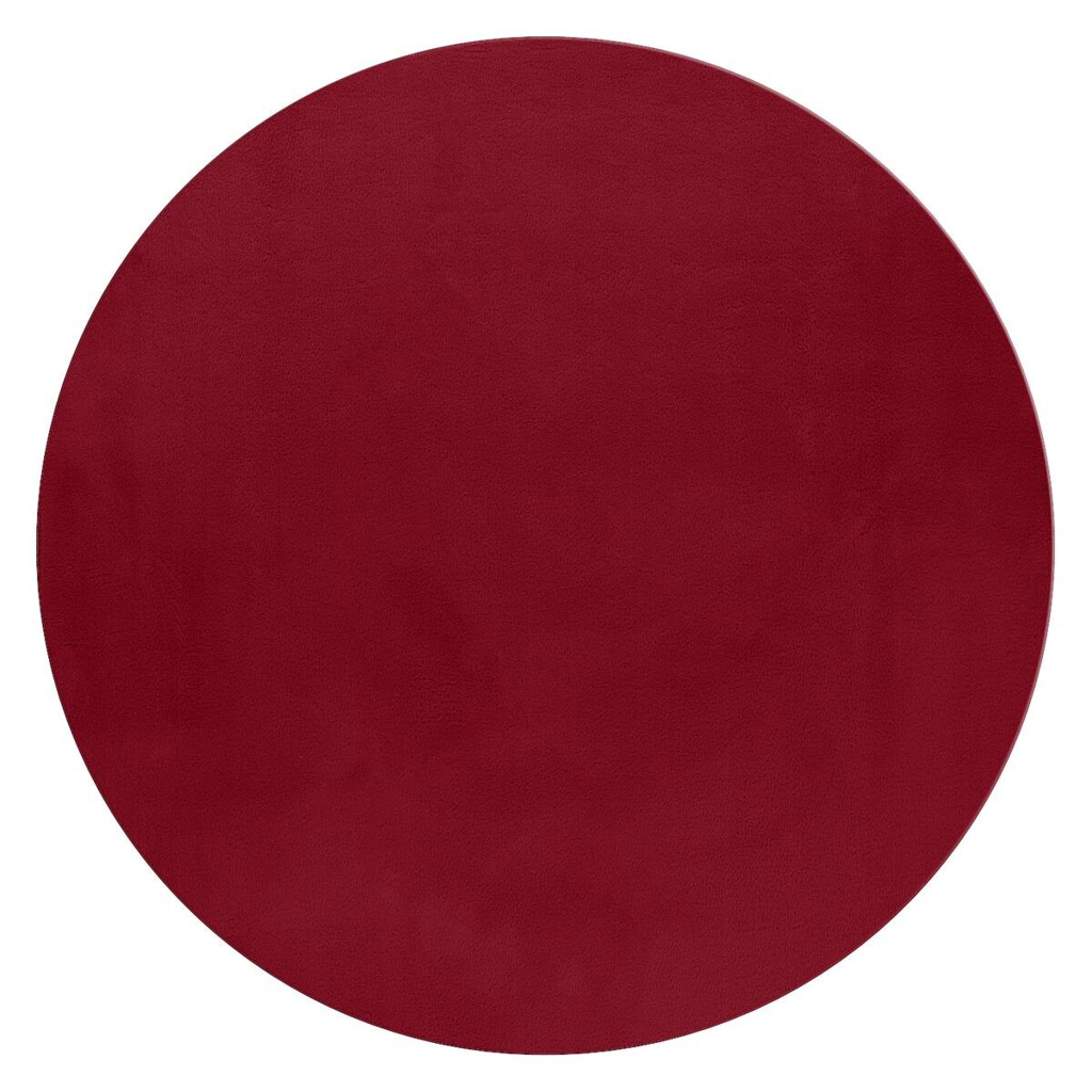 Ayyildiz Teppich POUFFY rot B/L: ca. 120x120 cm