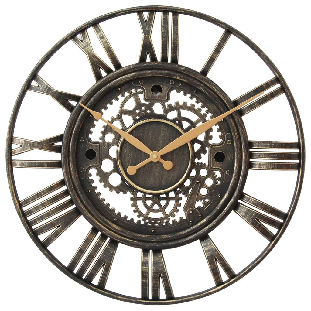 Wanduhr anthrazit T/D: ca. 6x51 cm