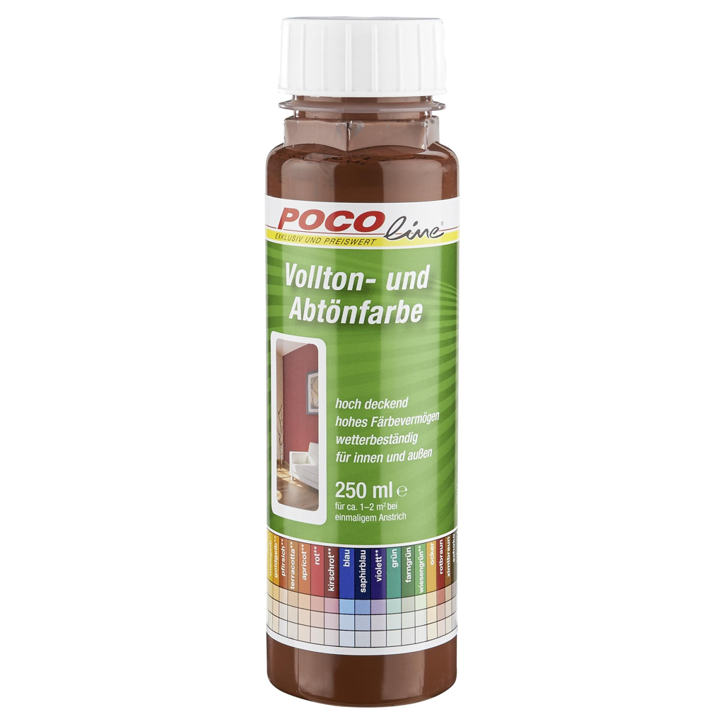POCOline Vollton- und Abtönfarbe schoko ca. 0,25 l