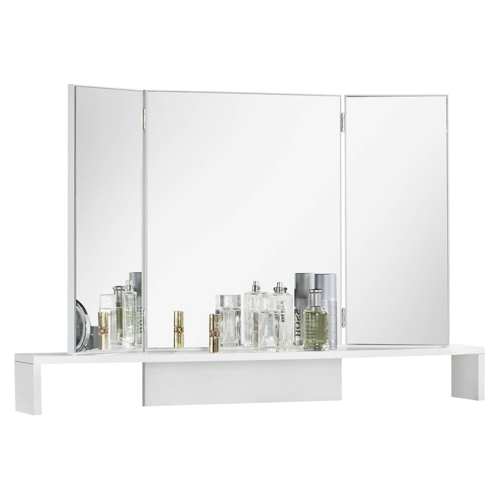 Spiegelaufsatz Atlanta weiß B/H/T: ca. 99x66x14 cm