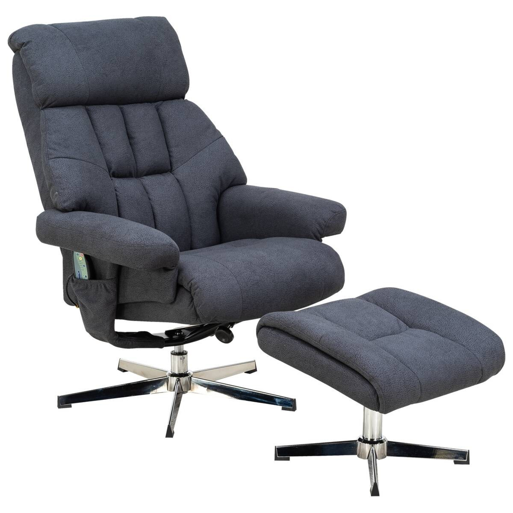 Relaxsessel anthrazit Microfaser B/H/T: ca. 83x83x98 cm