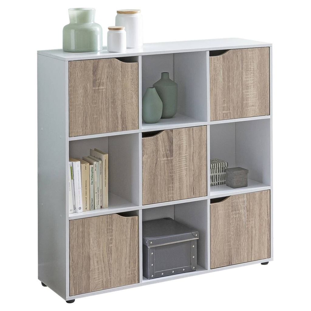 Sideboard weiß Eiche Sonoma Nachbildung B/H/T: ca. 89x91x29 cm